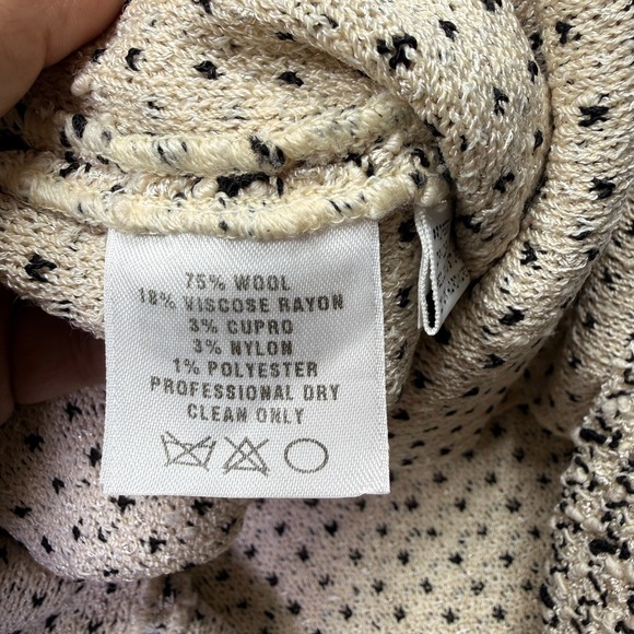 St John Collection Marie Gray Tweed Wool Pull On Skirt Size 10 Beige Black Woven - Picture 5 of 7